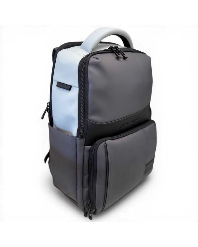 PIQUADRO Piquadro Zaino W129W Uomo Grigio e Nero Resistente all'acqua con Porta PC 14'' e iPad - 3