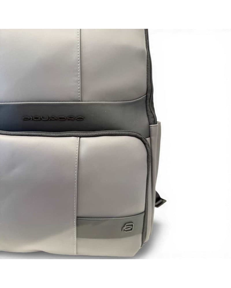 PIQUADRO Piquadro Zaino W129W Uomo Grigio e Nero Resistente all'acqua con Porta PC 14'' e iPad - 7