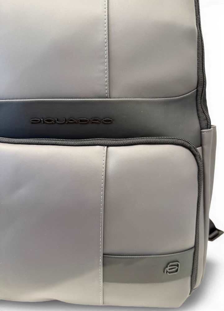 PIQUADRO Piquadro Zaino W129W Uomo Grigio e Nero Resistente all'acqua con Porta PC 14'' e iPad - 8