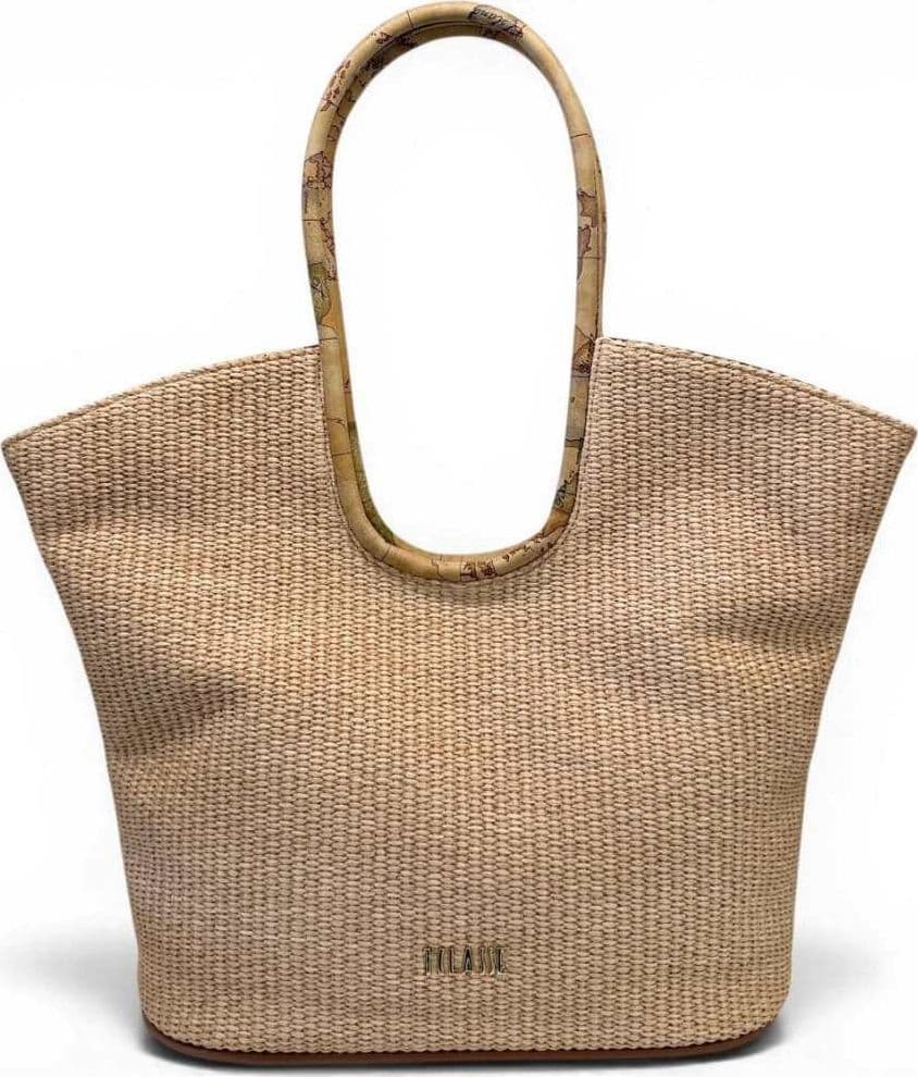 ALVIERO MARTINI 1 CLASSE Alviero Martini Prima Classe Shopping Bag Donna Naturale Sunny Rafia con Dettagli Geo Classic - 2