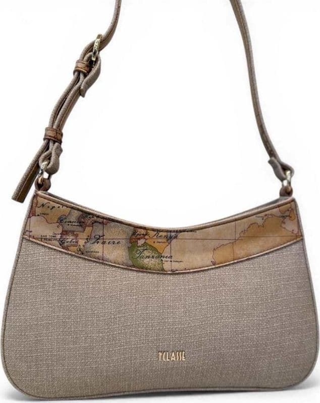 ALVIERO MARTINI 1 CLASSE Alviero Martini Prima Classe Shoulder Bag Donna Sabbia Sandy Belt in Tessuto Geo Classic - 7