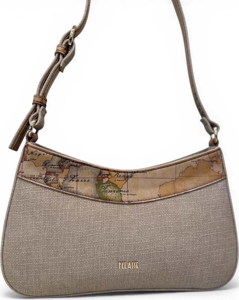 ALVIERO MARTINI 1 CLASSE Alviero Martini Prima Classe Shoulder Bag Donna Sabbia Sandy Belt in Tessuto Geo Classic - 8