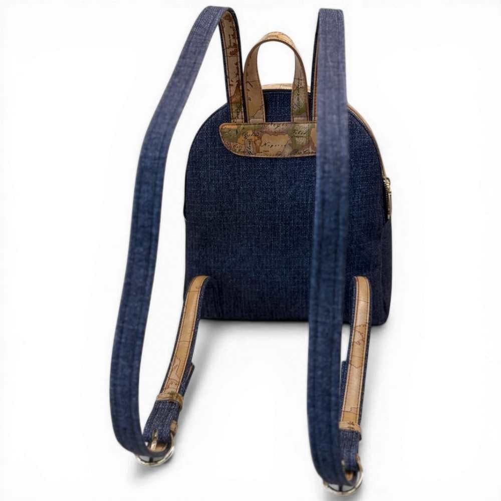 ALVIERO MARTINI 1 CLASSE Alviero Martini Prima Classe Zaino Donna Blu Jeans Sandy Belt in Tessuto Geo Classic - 6