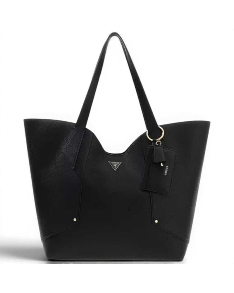 GUESS Guess Borsa Darcy Large 2 in 1 Tote Donna Nero in Materiale Sintetico con Pochette Interna e Logo - 9