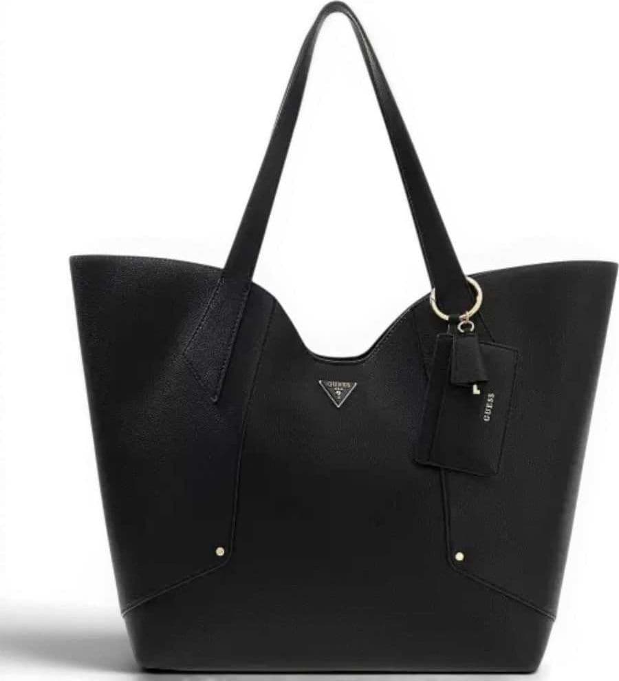 GUESS Guess Borsa Darcy Large 2 in 1 Tote Donna Nero in Materiale Sintetico con Pochette Interna e Logo - 2