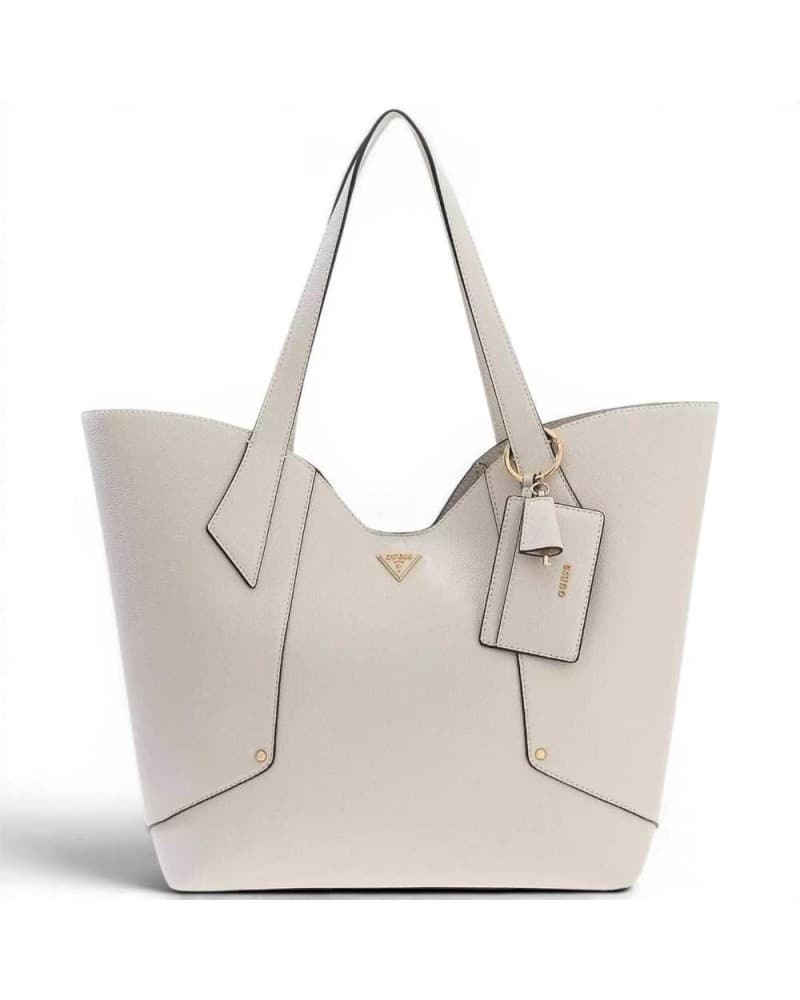 GUESS Guess Borsa Darcy Large 2 in 1 Tote Donna Stone in Materiale Sintetico con Pochette Interna e Logo - 9