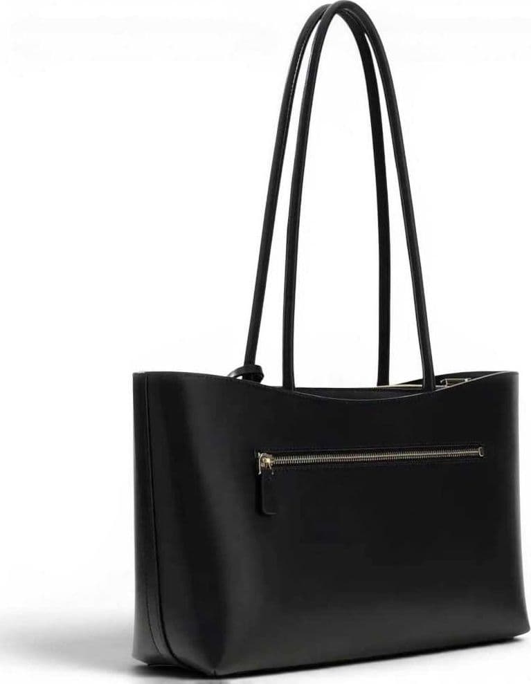 GUESS Guess Borsa Janie Girlfriend Carryall Donna Nero in Materiale Sintetico con Logo 4G e Charm - 4