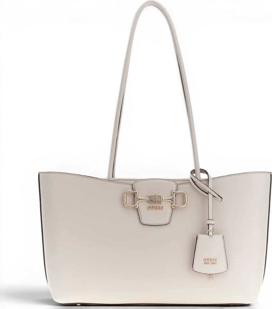 GUESS Guess Borsa Janie Girlfriend Carryall Donna Stone in Materiale Sintetico con Logo 4G e Charm - 2