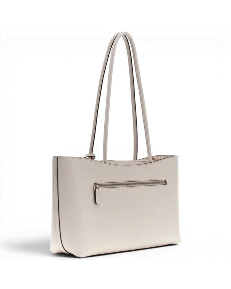 GUESS Guess Borsa Janie Girlfriend Carryall Donna Stone in Materiale Sintetico con Logo 4G e Charm - 5