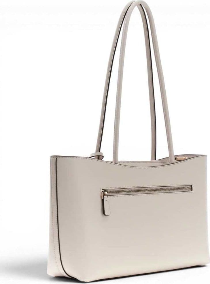 GUESS Guess Borsa Janie Girlfriend Carryall Donna Stone in Materiale Sintetico con Logo 4G e Charm - 6