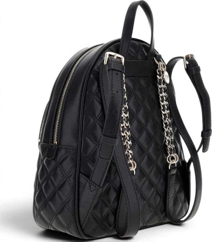 GUESS Guess Zaino Giully II Dome Donna Nero Trapuntato in Materiale Sintetico con Logo Triangle - 3