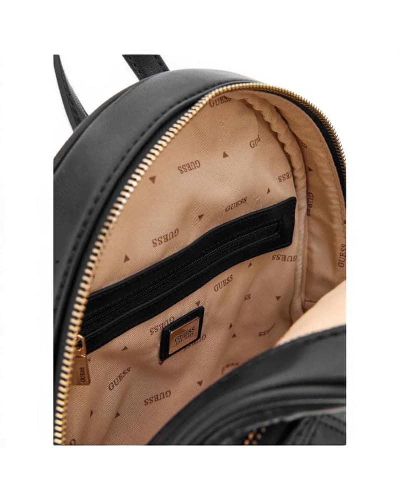 GUESS Guess Zaino Giully II Dome Donna Nero Trapuntato in Materiale Sintetico con Logo Triangle - 5