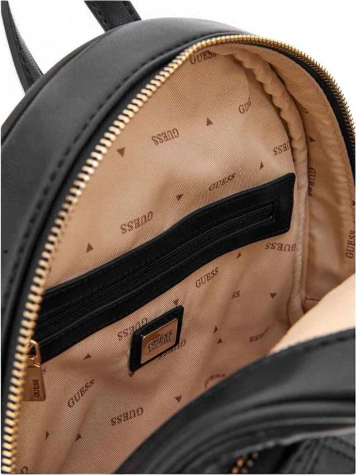 GUESS Guess Zaino Giully II Dome Donna Nero Trapuntato in Materiale Sintetico con Logo Triangle - 6