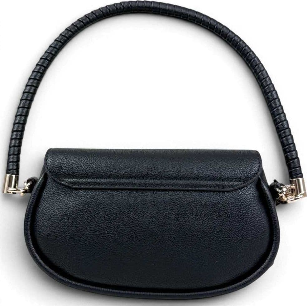 GUESS Guess Borsa a Spalla Danya Flap Donna Nero in Materiale Sintetico con Patta e Logo Frontale - 4