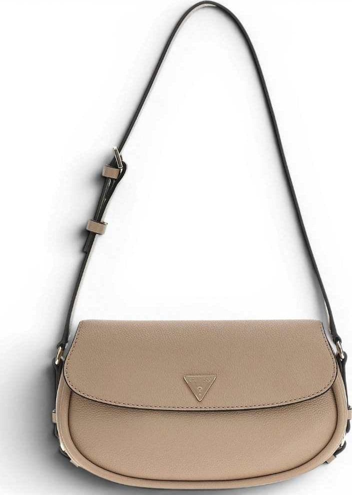 GUESS Guess Borsa a Spalla Danya Flap Donna Taupe in Materiale Sintetico con Patta e Logo Frontale - 2