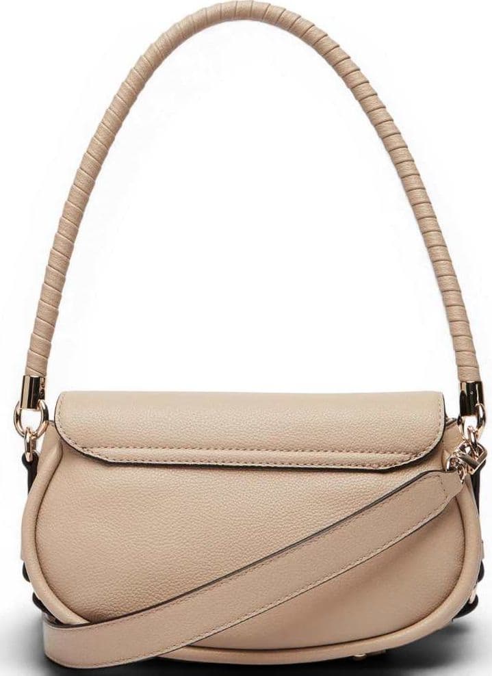 GUESS Guess Borsa a Spalla Danya Flap Donna Taupe in Materiale Sintetico con Patta e Logo Frontale - 8