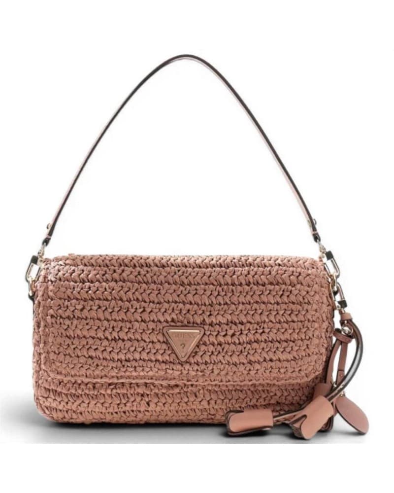 GUESS Guess Borsa a Spalla Ofelia Flap Donna Coral Pink in Materiale Sintetico con Patta e Logo Frontale - 5