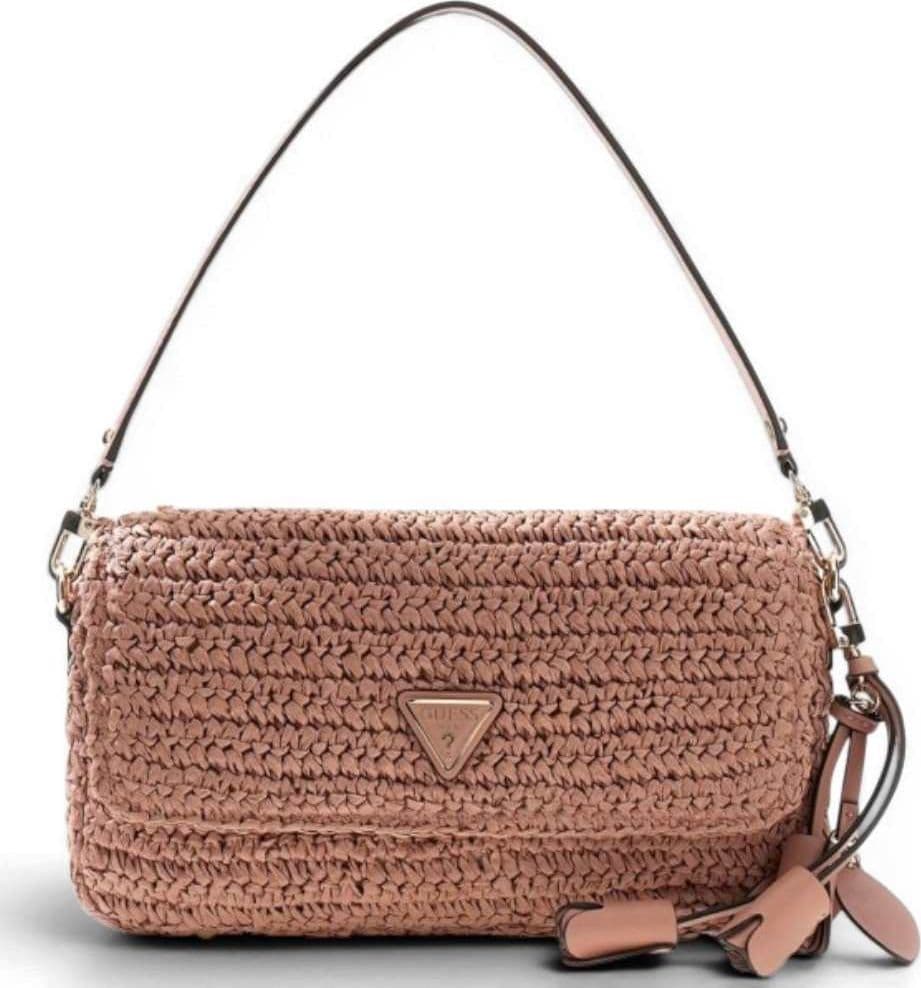 GUESS Guess Borsa a Spalla Ofelia Flap Donna Coral Pink in Materiale Sintetico con Patta e Logo Frontale - 2