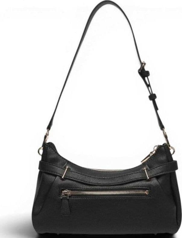 GUESS Guess Borsa a Spalla Yesba Shoulder Bag Donna Nero in Materiale Sintetico con Chiusura Lampo - 7