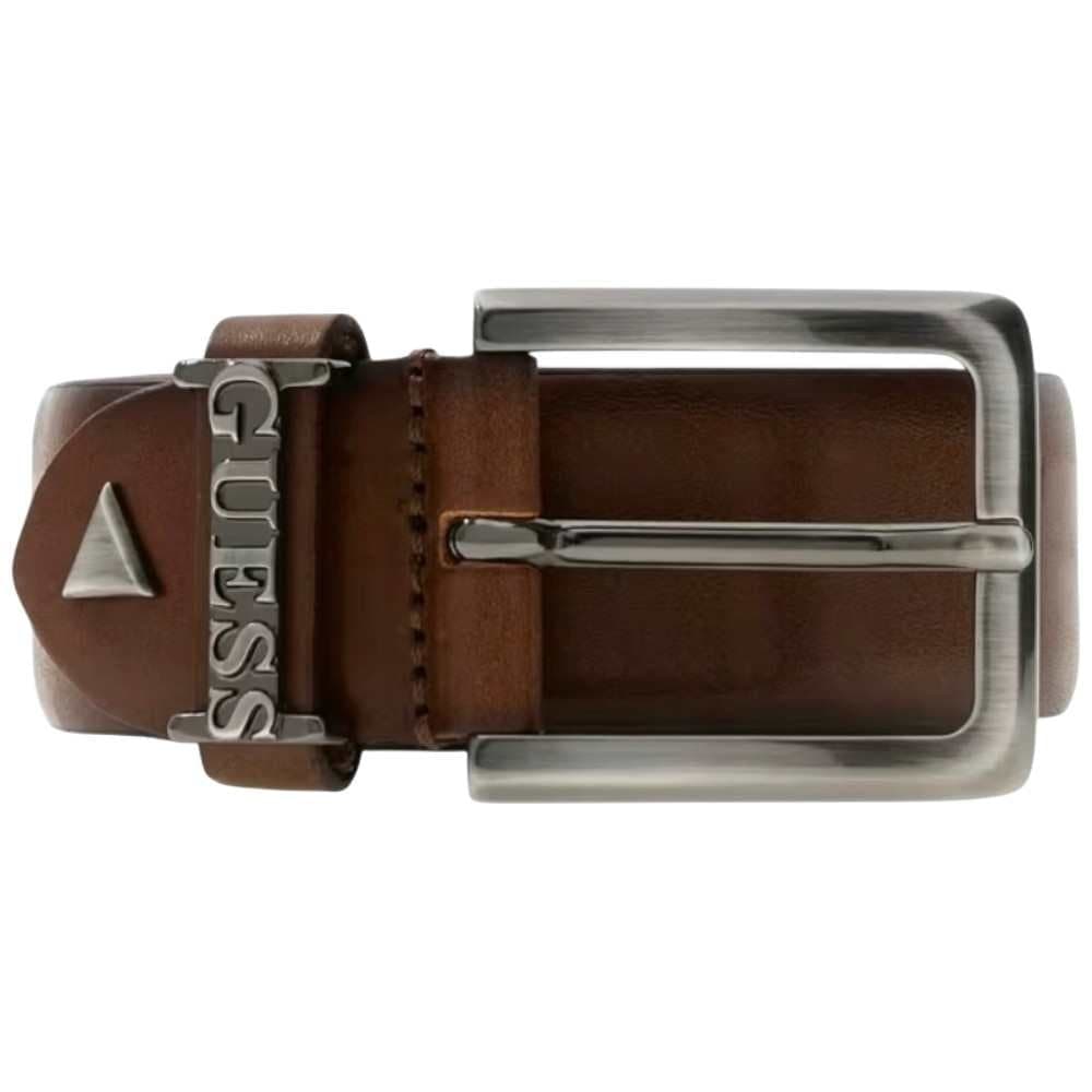 GUESS Guess Cintura Adjustable &amp; Not Reversible H35 Uomo Marrone Regolabile con Fibbia in Metallo - 2