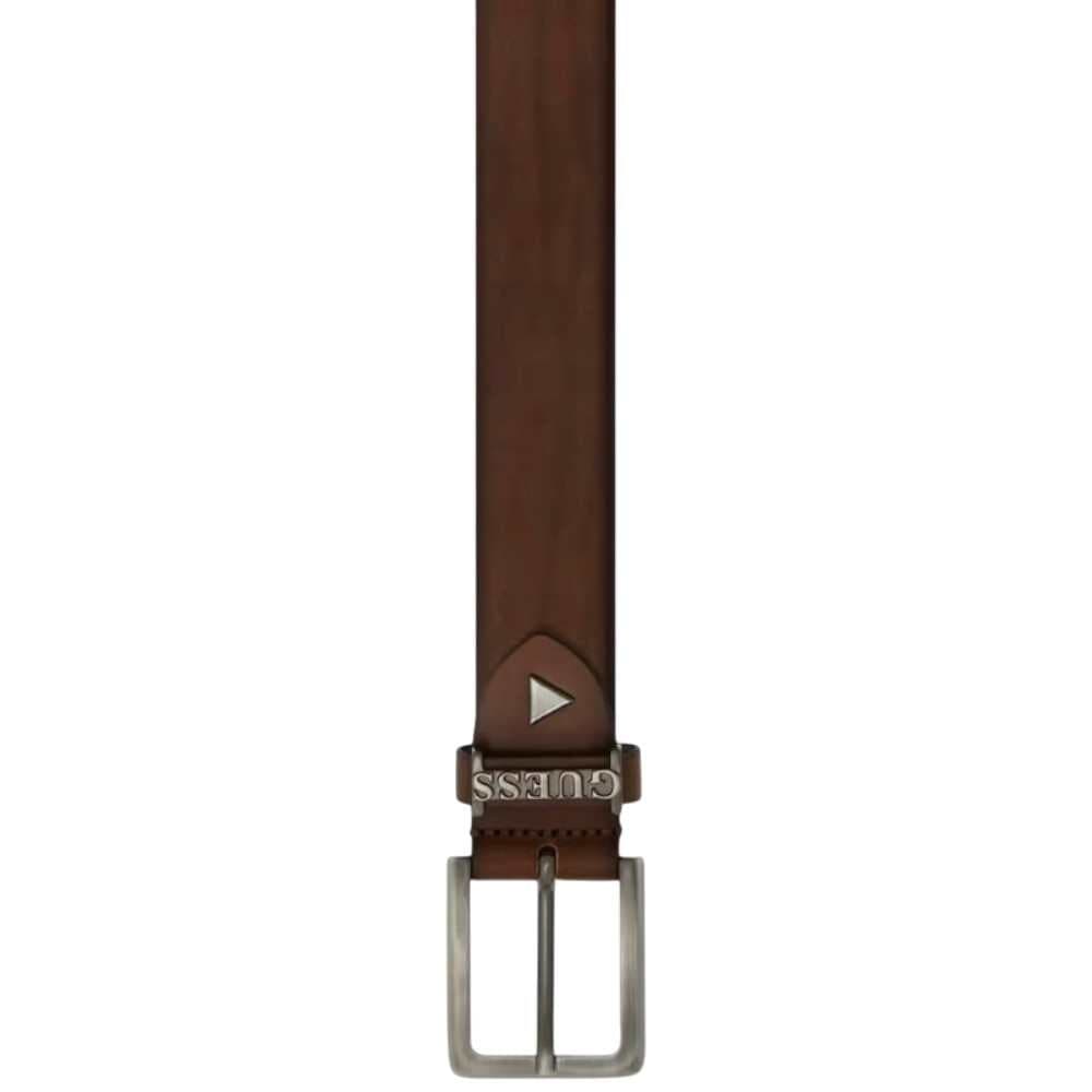 GUESS Guess Cintura Adjustable &amp; Not Reversible H35 Uomo Marrone Regolabile con Fibbia in Metallo - 6
