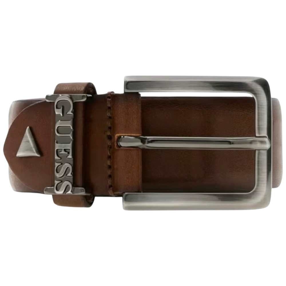 GUESS Guess Cintura Adjustable &amp; Not Reversible H35 Uomo Marrone Regolabile con Fibbia in Metallo - 2