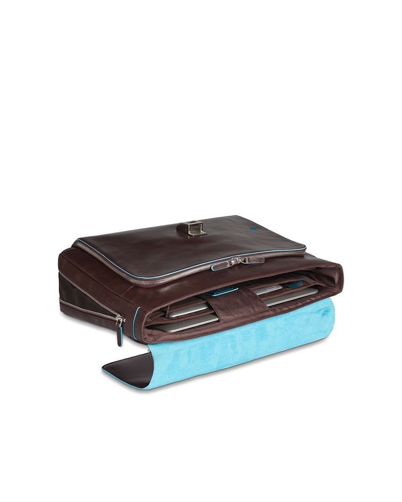 PIQUADRO Borsa  Blue Square Cartella Pelle Blu CA3111B2-BLU2 - 3