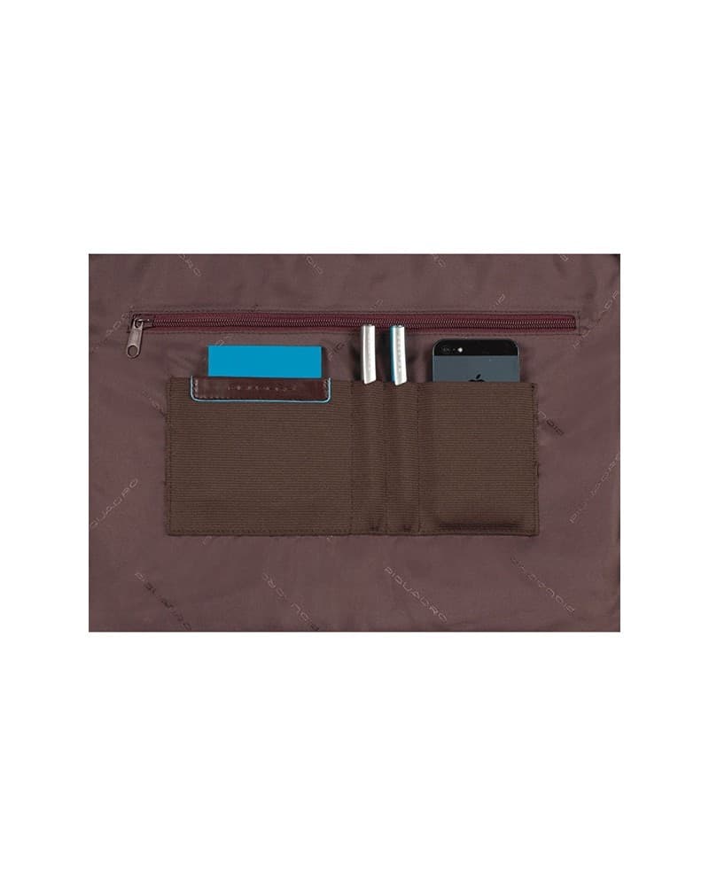 PIQUADRO Borsa  Blue Square Cartella Pelle Marrone CA3111B2-MO - 7