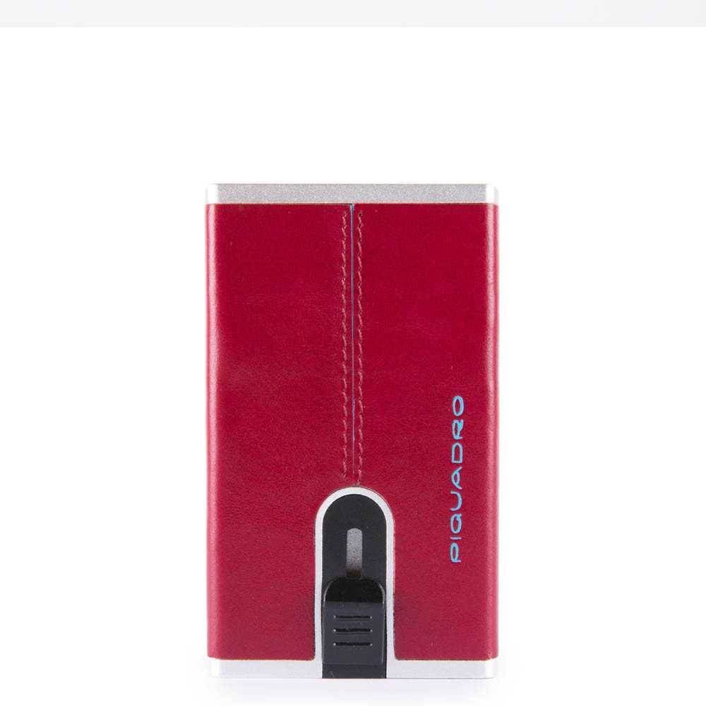 PIQUADRO Portafoglio  Compact walle Blue Square Uomo rosso - PP4891B2R-R - 2