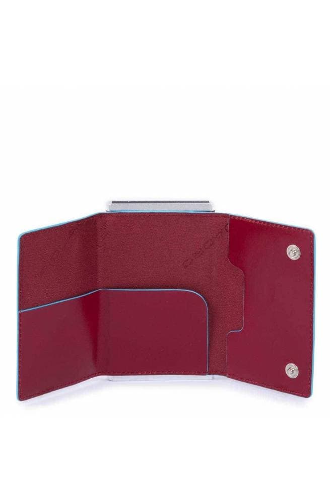 PIQUADRO Portafoglio  Compact walle Blue Square Uomo rosso - PP4891B2R-R - 3