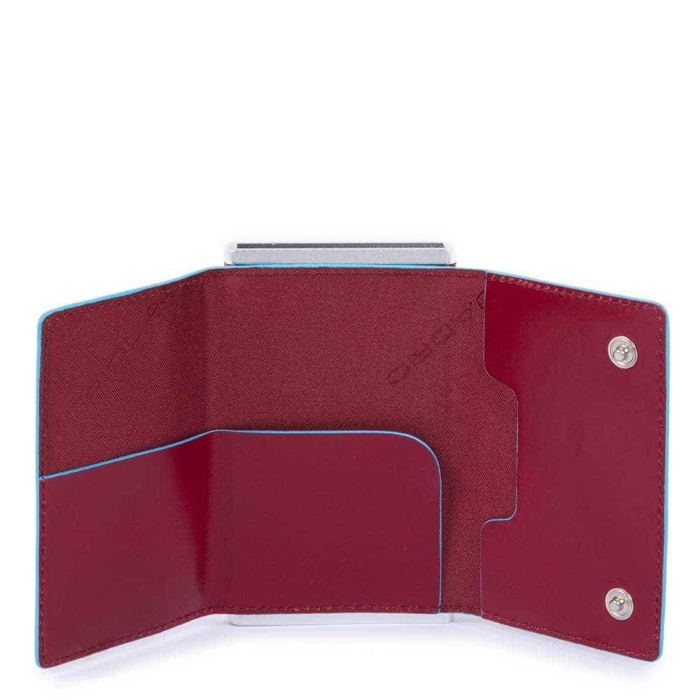 PIQUADRO Portafoglio  Compact walle Blue Square Uomo rosso - PP4891B2R-R - 4
