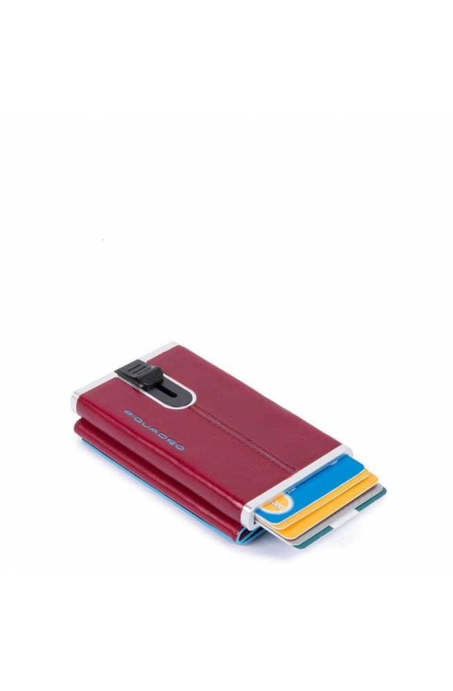 PIQUADRO Portafoglio  Compact walle Blue Square Uomo rosso - PP4891B2R-R - 5