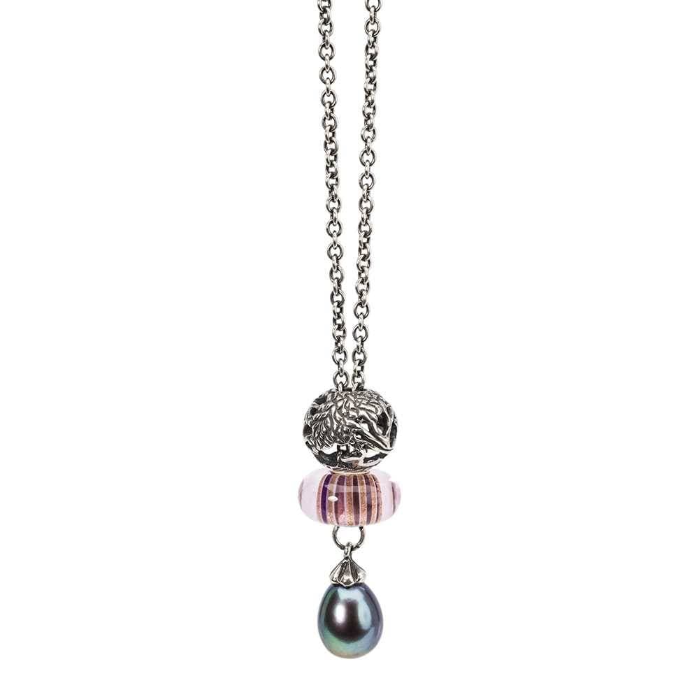 TROLLBEADS Collana Fantasia con Perla Pavone 70 cm  - TAGFA-00057 - 6