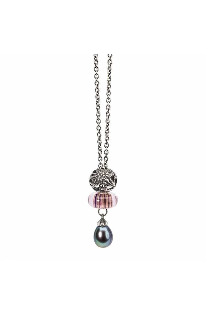 TROLLBEADS Collana Fantasia con Perla Pavone 80 cm  - TAGFA-00058 - 5