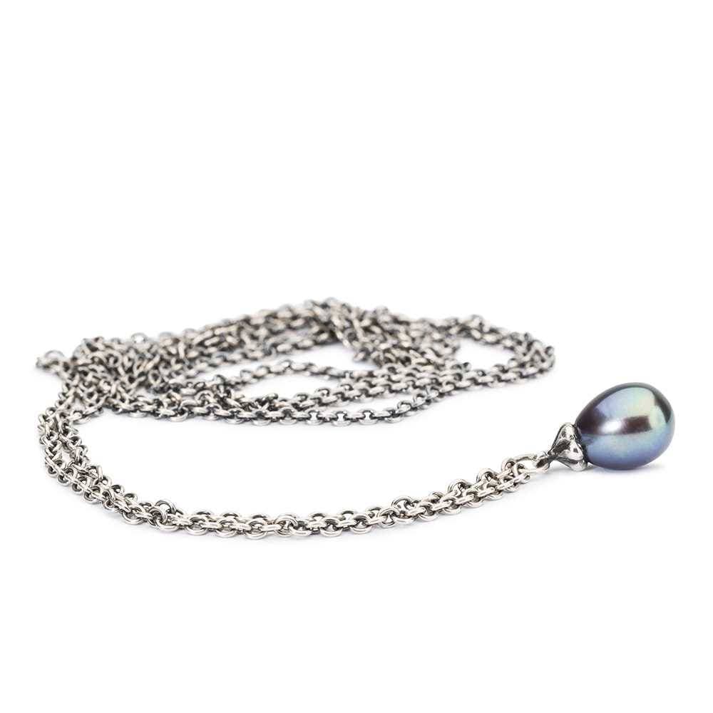 TROLLBEADS Collana Fantasia con Perla Pavone 90 cm  - TAGFA-00059 - 2