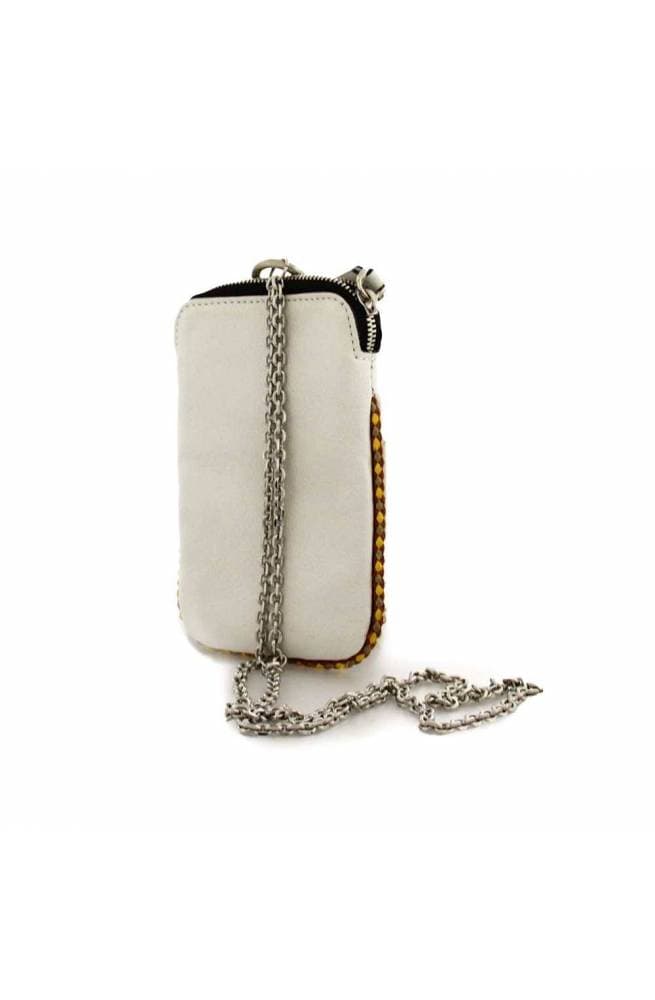 GIANNI CHIARINI Custodia Telefono  PRETTY Donna Pelle Bianco - BS8100VLVMARBLE - 3