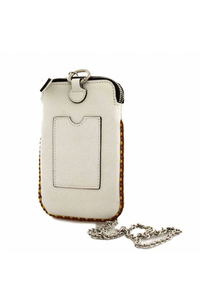 GIANNI CHIARINI Custodia Telefono  PRETTY Donna Pelle Bianco - BS8100VLVMARBLE - 5