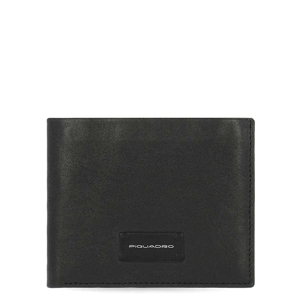 PIQUADRO Portafoglio  Harper Uomo Pelle Nero - PU3891APR-N - 2