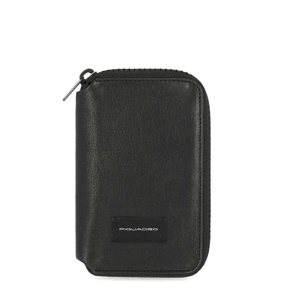 PIQUADRO Portafoglio  Harper Uomo Pelle Nero - PU5763APR-N - 2