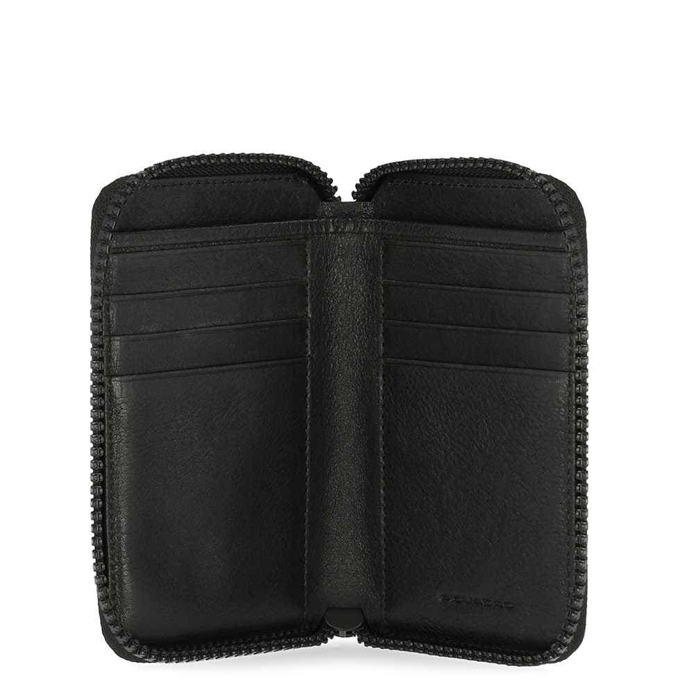 PIQUADRO Portafoglio  Harper Uomo Pelle Nero - PU5763APR-N - 4