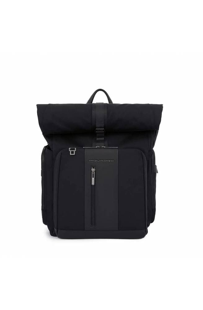 PIQUADRO Zaino  BagMotic roll-up pelle e tessuto Nero - CA5938BR2BMMD-N - 9