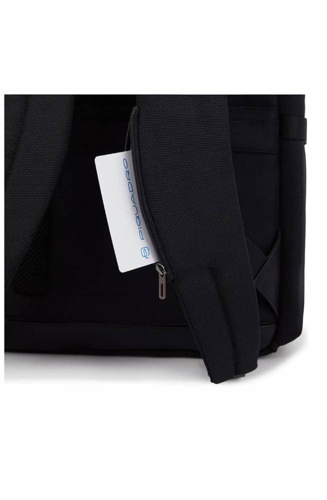 PIQUADRO Zaino  BagMotic roll-up pelle e tessuto Nero - CA5938BR2BMMD-N - 7