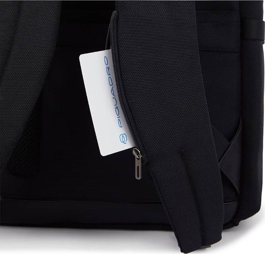 PIQUADRO Zaino  BagMotic roll-up pelle e tessuto Nero - CA5938BR2BMMD-N - 8
