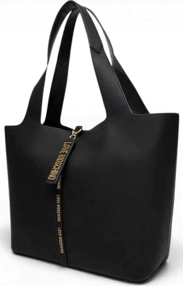 Love Moschino  Borsa shopping Charm Donna Nero in Eco-pelle - 4