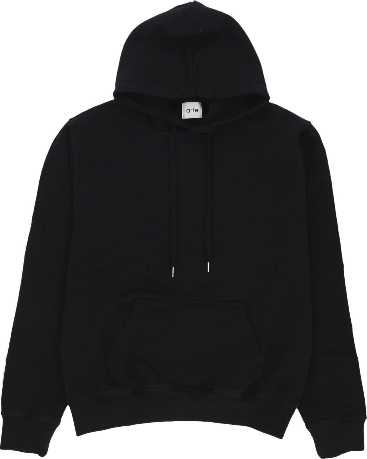 ARTE Felpa Leggera Cappuccio Uomo Hank Back Rings Hoodie Black