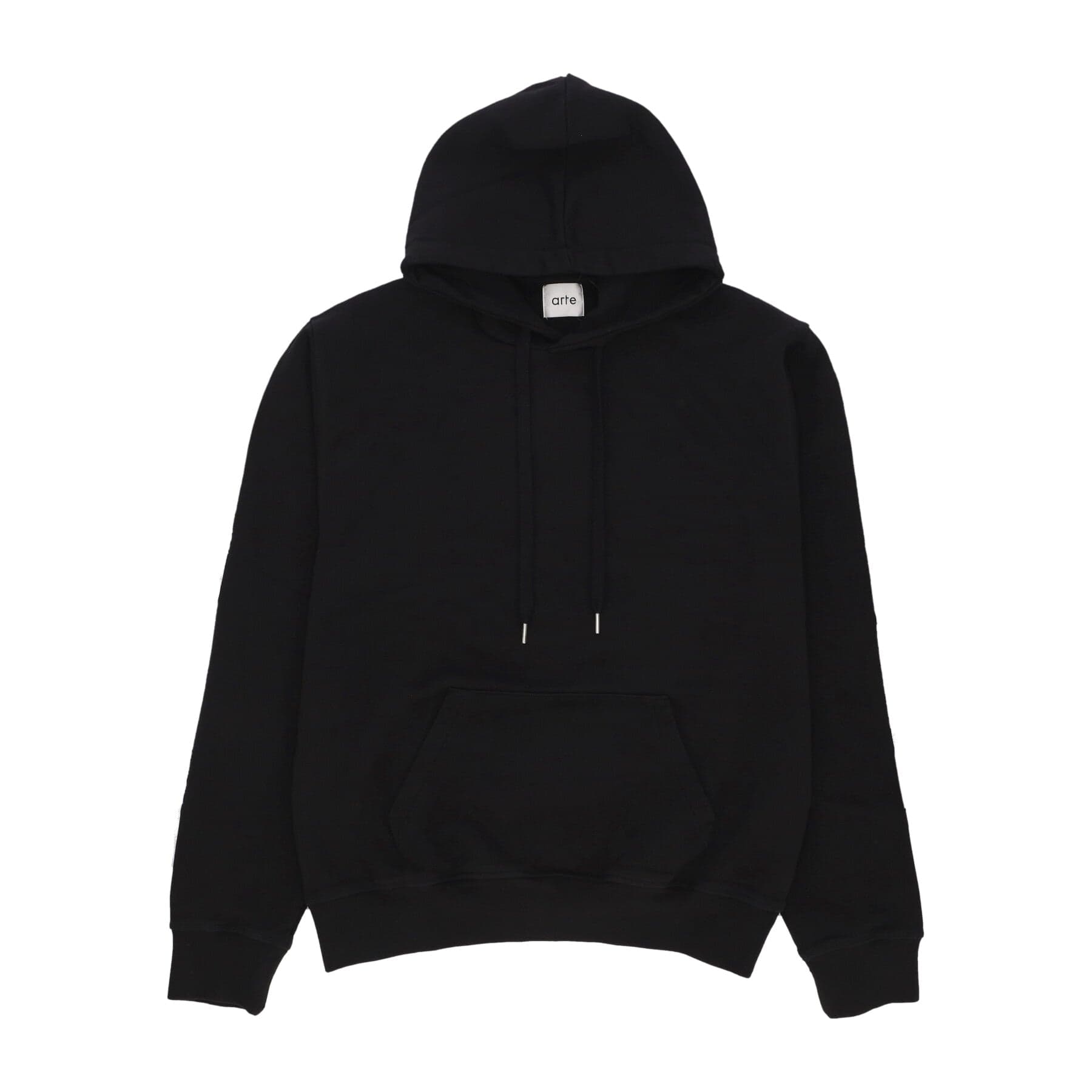 ARTE Felpa Leggera Cappuccio Uomo Hank Back Rings Hoodie Black - 5