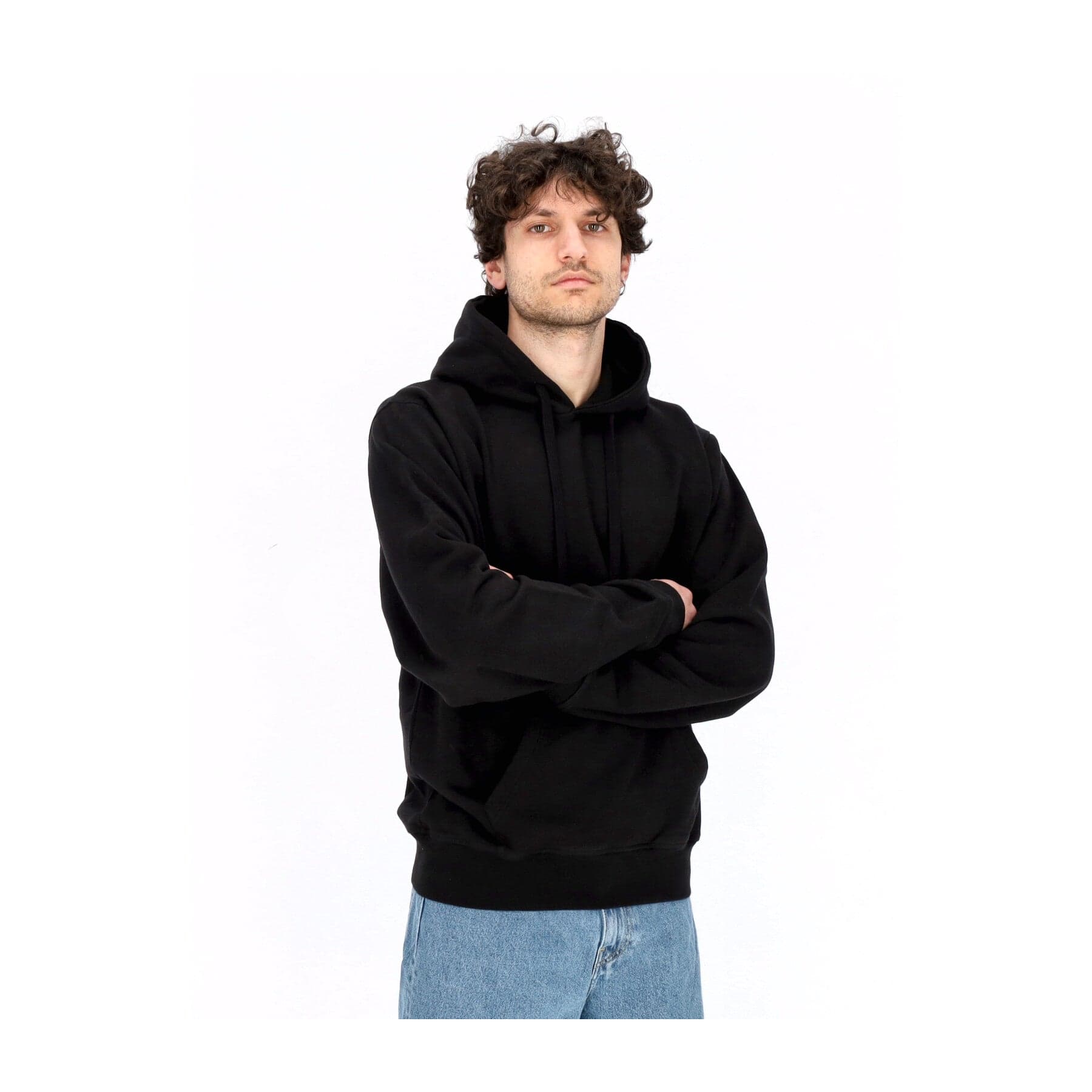 ARTE Felpa Leggera Cappuccio Uomo Hank Back Rings Hoodie Black - 3