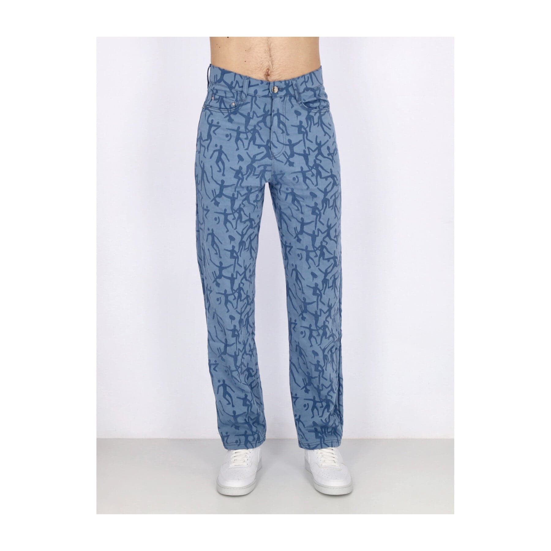 ARTE Pantalone Lungo Uomo James Allover Pants Blue - 3