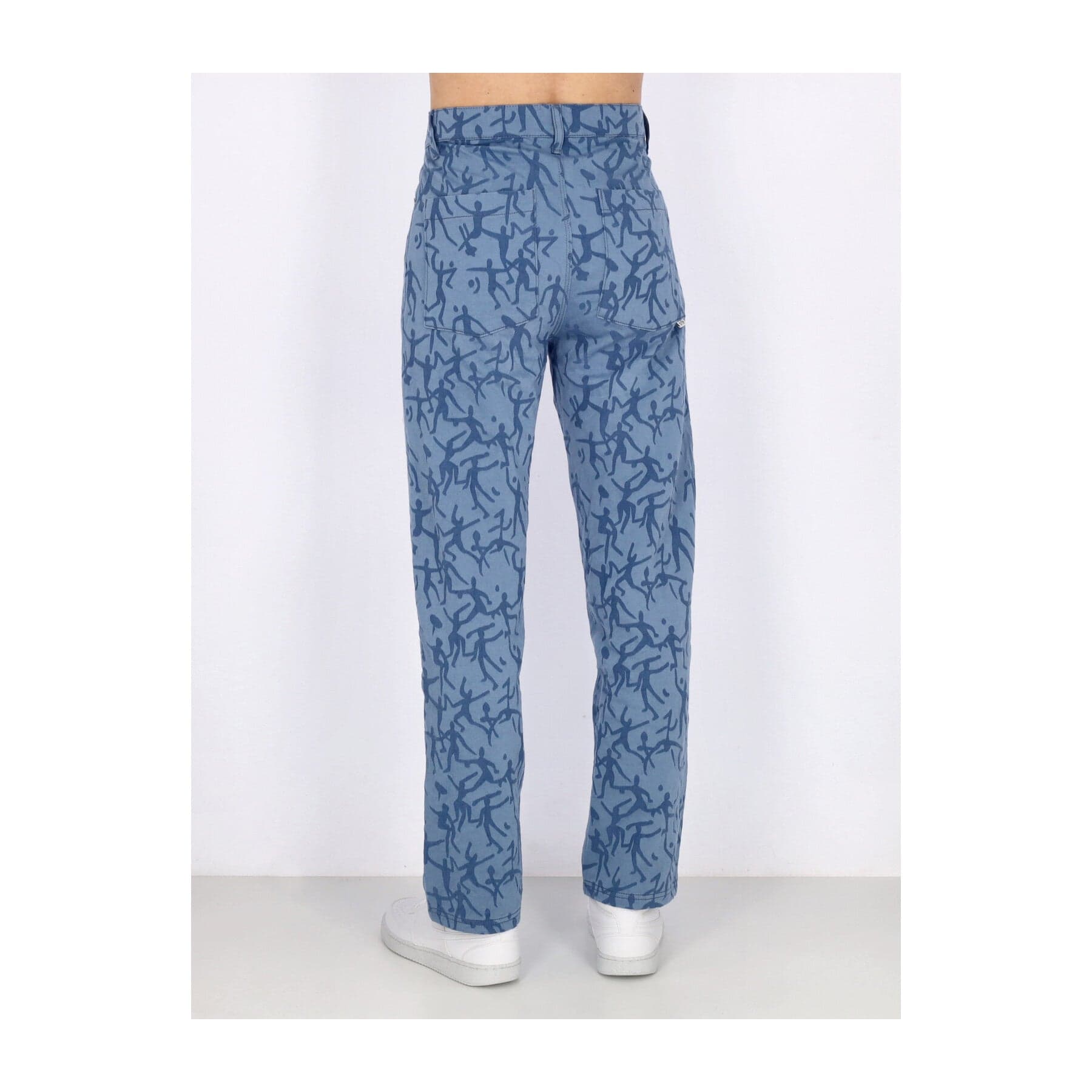 ARTE Pantalone Lungo Uomo James Allover Pants Blue - 4