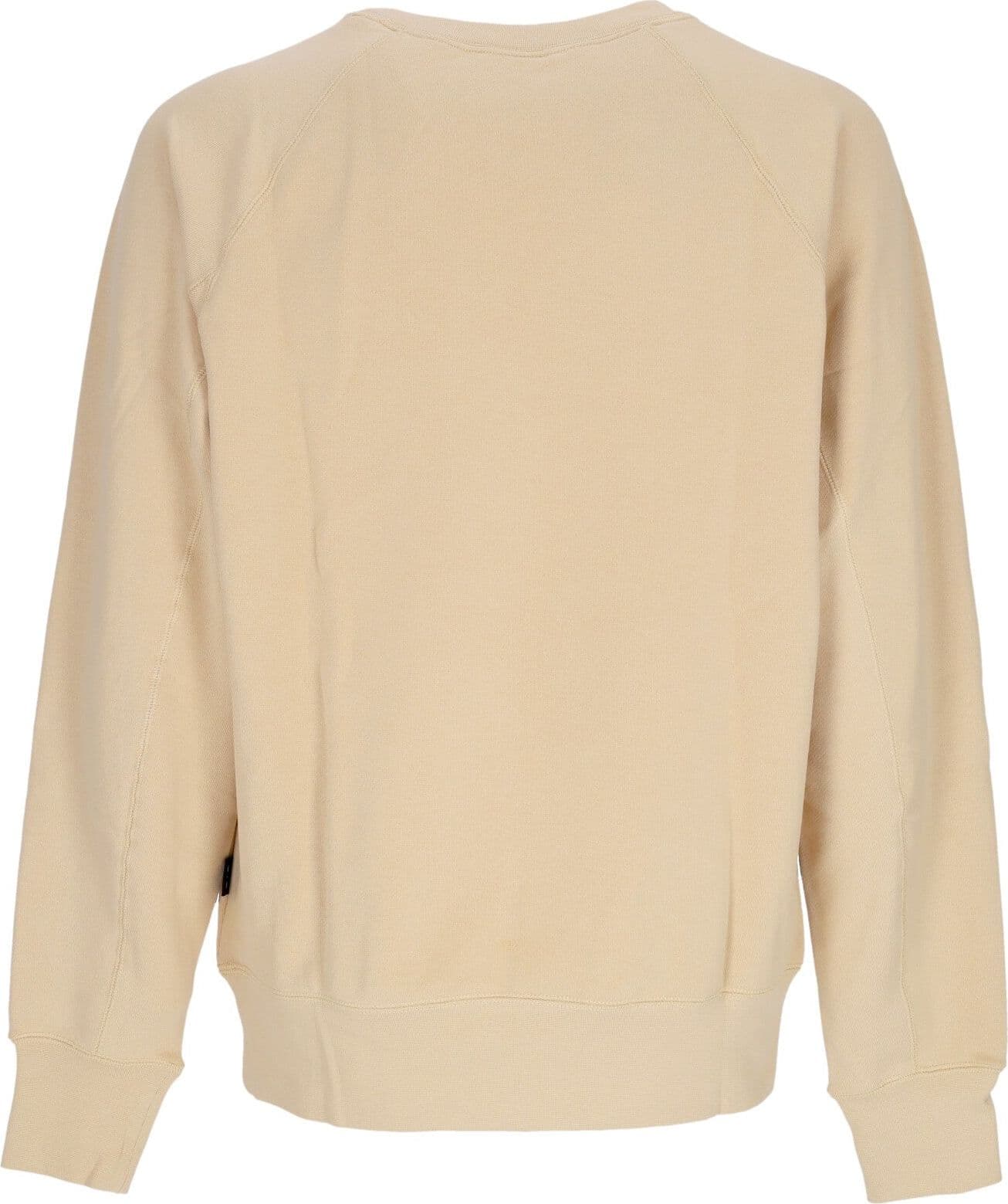 Nike Felpa Leggera Girocollo Uomo Sportswear Air French Terry Crewneck Sesame/safety Orange - 2